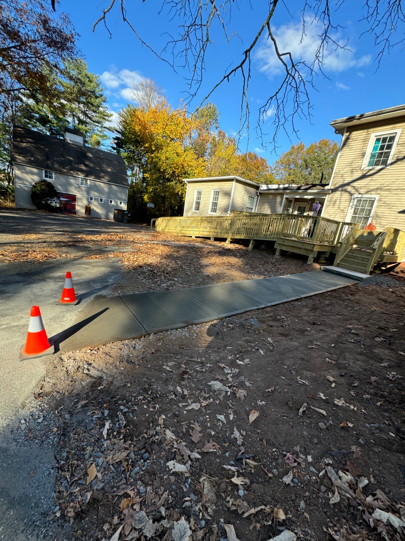 Concrete Walkway Installation — after