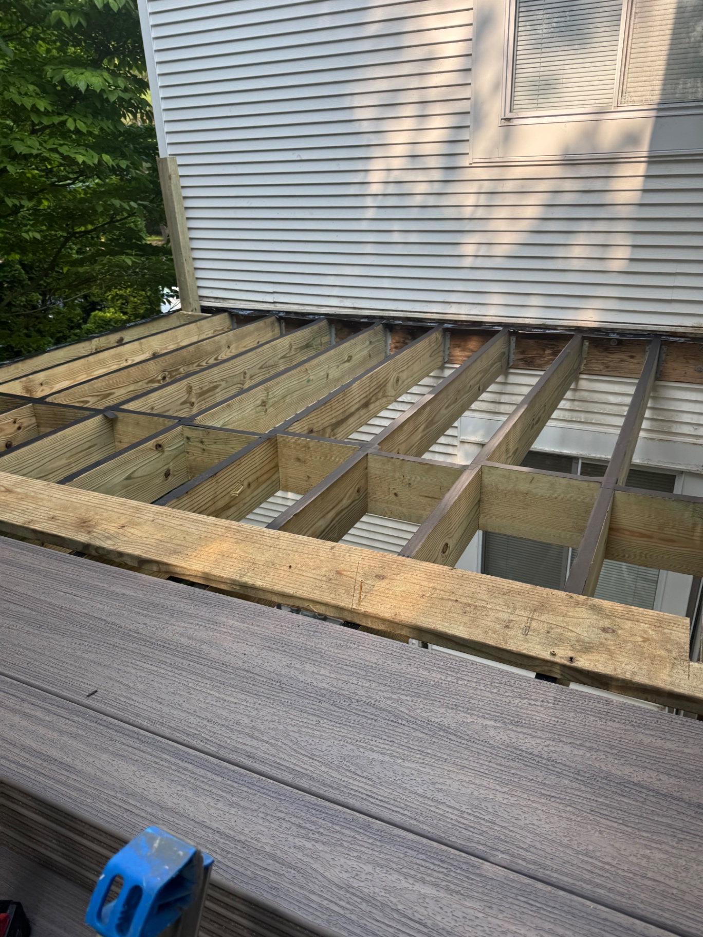 Trex Composite Deck Replacement — before