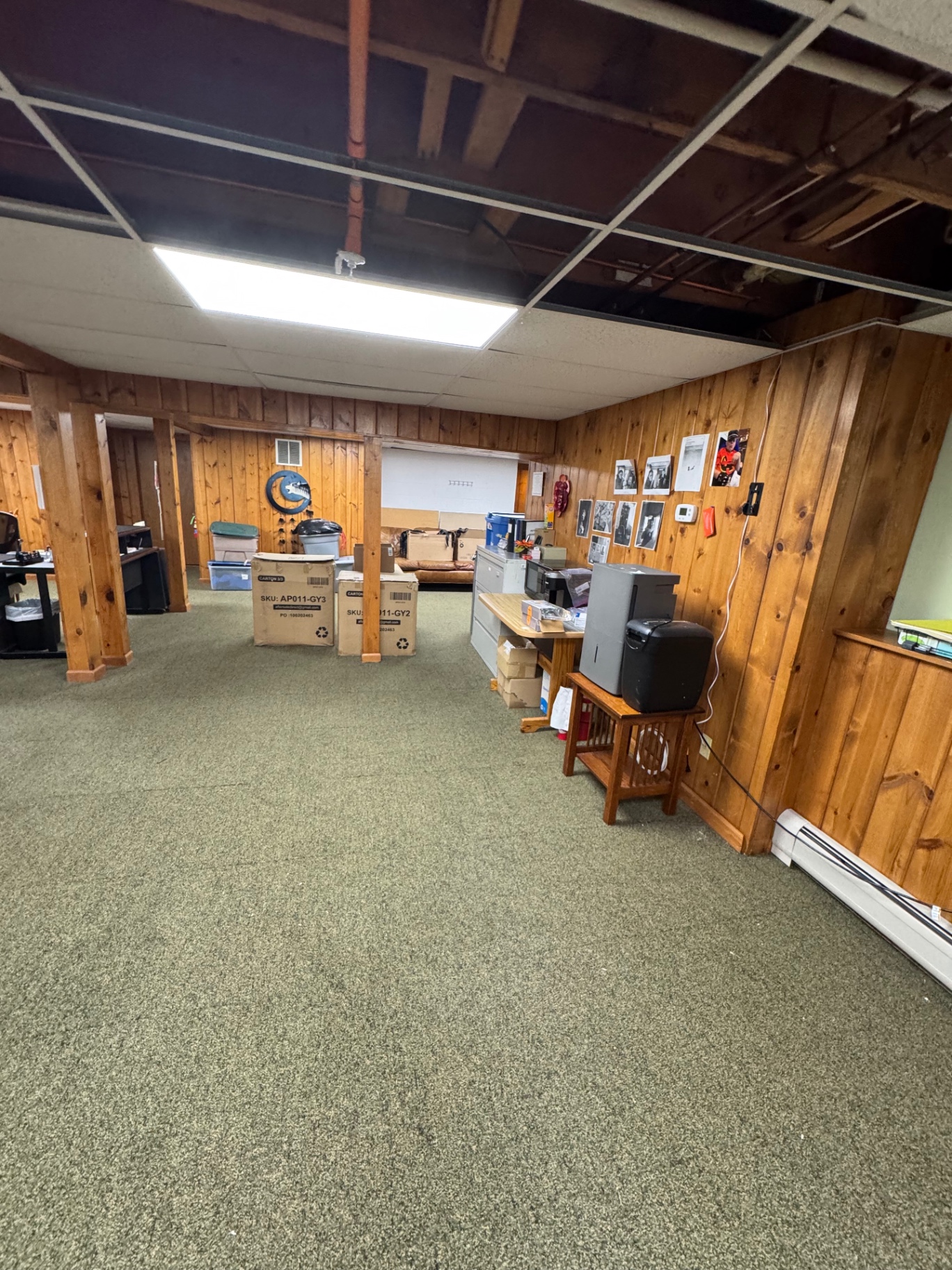Basement Renovation & Flooring — before